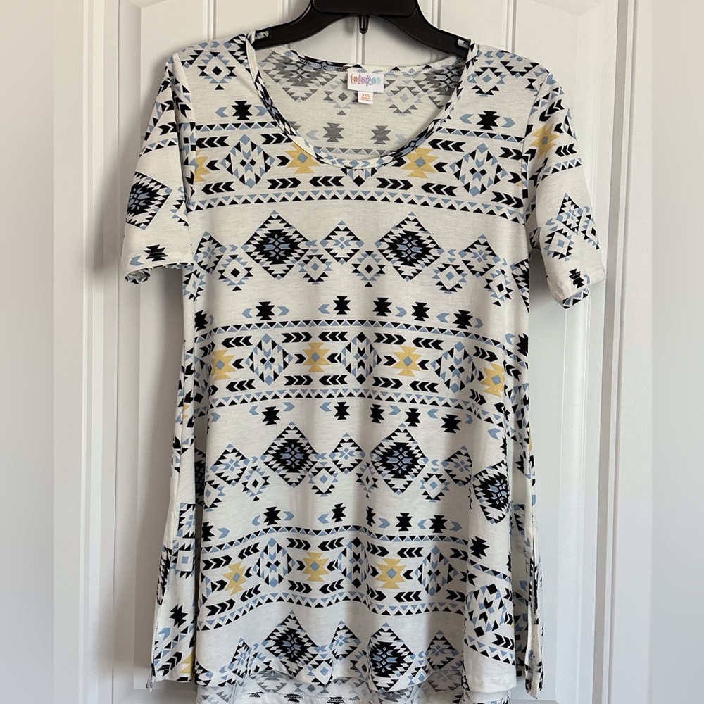 LulaRoe White SS casual dress Melissa Style Size XXSmall
